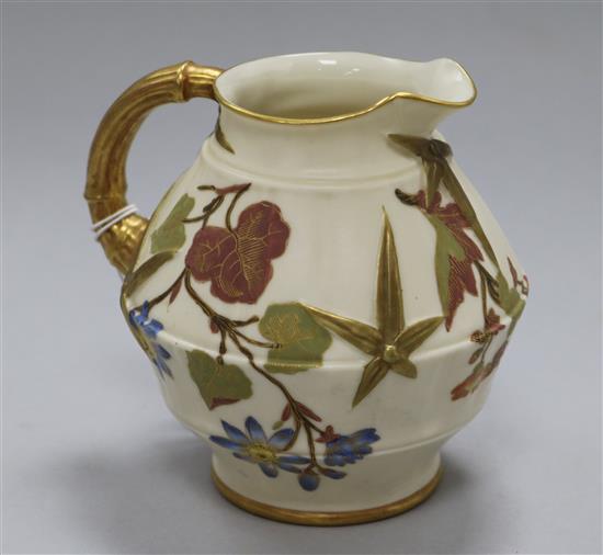 A Royal Worcester fluted jug